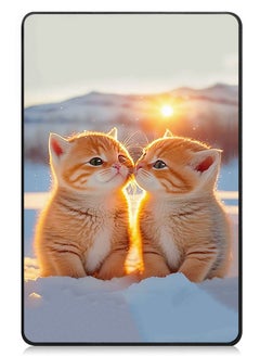 اشتري Protective Flip Case For Samsung Galaxy Tab S9 FE With Trifold Stand Auto Wake Sleep Shockproof Cover Cute Cats في الامارات