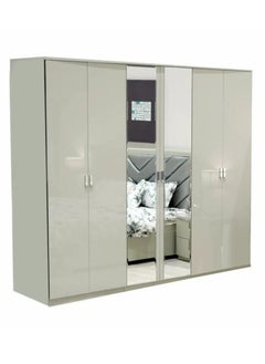 Buy Felio Double 6-Door Wardrobe - Modern Design with Ample Storage Space in Saudi Arabia