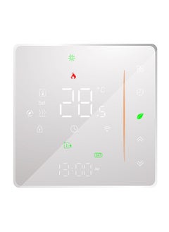 اشتري WiFi Smart Thermostat Temperature Controller Weekly Programmable Supports Touch Control/ Mobile APP/ Voice Control Compatible with Alexa/Google Home, for Water/Gas Boiler 5A White في الامارات