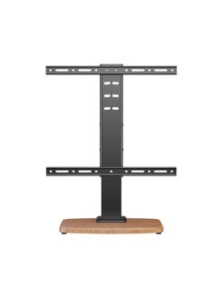 Buy Universal Desktop TV Mount with Wooden Base for 32-60 inches Screen,Tilt Height Adjustable in Saudi Arabia