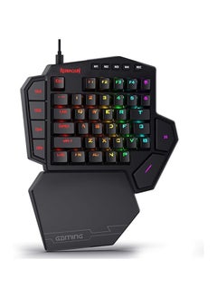 اشتري K585 DITI One-Handed RGB Mechanical Gaming Keyboard, Type-C Wired Professional Gaming Keypad with 7 Onboard Macro Keys, Detachable Wrist Rest, Linear Red Switch, 42 Keys في الامارات