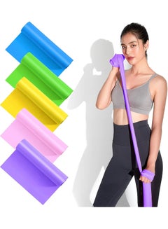 Buy Latex Resistance Exercise Band 5Pcsexercise Bands For Physiotherapy, Strength Training & Fitness Workouts, Pilates, Stretching And Yoga Physical Therapy Fitness in UAE
