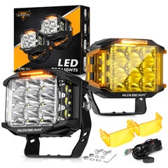 AUXBEAM 4 inch LED Work Light + 20 inch Light Bar with Wiring