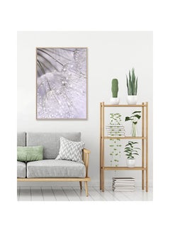 اشتري Kellan Rain Drop Natural Wall Art Decorations Stretched Canvas Paintings Wall Decor For Living Room, Bed Room, Office L 83 x W 123 cm White في الامارات