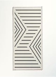 Buy RicRac Randapa Printed Bath Mat, 80 cm Length x 50 cm Width, Off-White/Black in Egypt