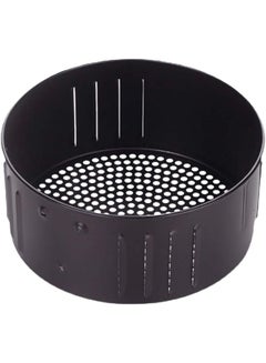اشتري 2. 6L Air Fryer Food Basket Durable Drain Fryer Basket Baking Basket Air Fryer Replacement Basket Accessories (Black) في الامارات