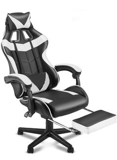 Buy Gaming Chair Office Chair High Back Computer Chair Leather Desk Chair Racing Executive Ergonomic Adjustable Swivel Task Chair with Headrest and Lumbar Support in Saudi Arabia