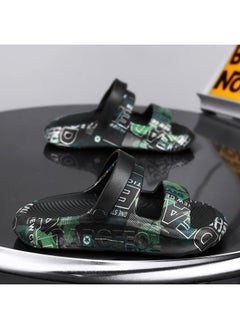 اشتري Slippers Men's Summer Outwear Slip-on Sports Teenagers Non-slip Deodorant Dual-purpose Plus Size Creative Beach Sandals في السعودية