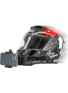 Buy Helmet Chin Mount for Mobile Phone and GoPro, Motorcycle Strap Holder for iPhone Samsung in Saudi Arabia