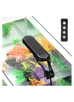 Buy LED Aquarium Light, Clip-on Lamp Aquatic Plant Lighting, 14 Lighting Modes Intensity Adjustable with Inline Timer Controller, for Frameless Aquariums up to 20L, 6 Watts [Energy Class G] in UAE