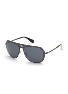 اشتري Unisex Mirrored Asymmetrical Shape Metal Sunglasses OR003708C58 - Lens Size: 58 Mm - Shiny Gunmetal في السعودية