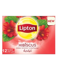 Buy Lipton Herbal Hibiscus - 12 Teabags in UAE