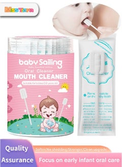 Buy Baby Tongue Cleaner, Baby Toothbrush, Toothbrush Infant Upgrade Gum Cleaner with Paper Handle for Babies Soft Gauze for 0-3 Years Baby [30-Pack] in UAE