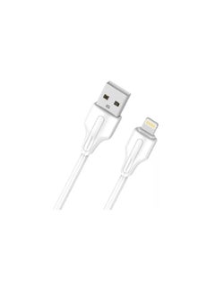 Buy LS611 Fast Charging Data Cable Lightning To USB-A, 1M Length - White in Egypt