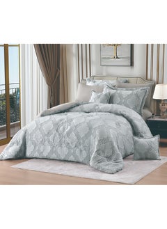 Buy Comforter Set- Bed in a Bag 8 Pieces set All Season Bedding Sets with Comforter & Luxurious Microfiber Fabric comforter set in Saudi Arabia