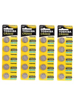 اشتري TOSHIBA CR2032 20 pcs Lithium Coin Cell Battery 3.0V في الامارات