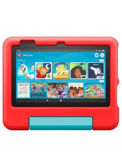 Buy Kids tablet Fire 7, 7" display, ages 3-7,kids , 16 GB, Red. in UAE