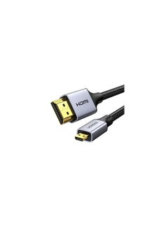 Buy Micro HDMI to HDMI Cable 2M 4K@60Hz Micro HDMI to Standard HDMI Lead Nylon Braided Male to Male Supports 3D Ethernet ARC Compatible with MacBook Pro 2021 Raspberry Pi 4 Zenbook MediaPad in Egypt