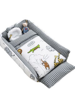 Buy Baby lounger with quilt and pillow, multifunctional crib and cradle mattress, high-quality cotton material, essential baby products in Saudi Arabia