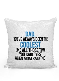 اشتري Sequin Pillow Father Birthday Gift Mermaid Pillow Funny Father Children Quote Children Gift to Dad في الامارات