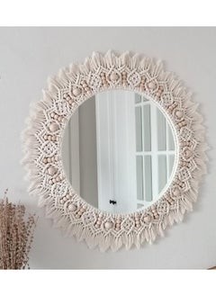 Buy Large Macrame Mirror , Macrame Wall Hanging Mirror , Bedroom Decor Gift , Boho Mirror, Living Room Décor in Egypt