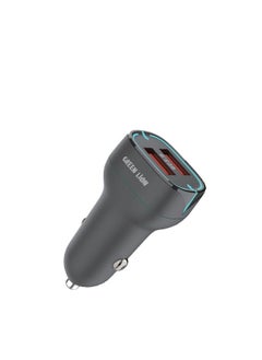 اشتري green Car charger   PD20w+QC  18W Two-way solution  type c to iph cable black في الامارات