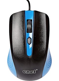 Buy Enet Wired Optical USB Mouse - Black in UAE