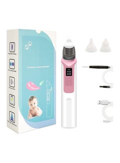 Buy Baby Nasal Aspirator and Ear Wax Suction Vacuum 2 in 1, Electric Nose Sucker for Baby, Baby Nose Sucker with 6 Levels Suction, 2 Silicone Nozzles, 2 Silicone Ear Scoops, 1 Hose in UAE