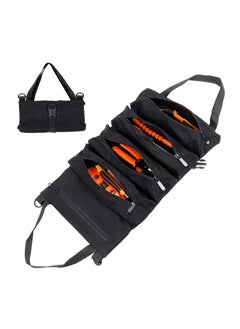 Buy Super Roll Tool Roll,Multi-Purpose Roll Up Tool Bag Wrench Roll Canvas Tool Organizer Bucket Car First Aid Kit Wrap Roll Storage Case,Hanging Tool Zipper Carrier Tote Car Camping Gear in Saudi Arabia