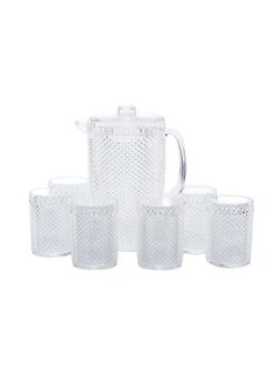 Buy Acrylic Diamond Jug 2.37L 7 Pieces Set Taiwan in UAE