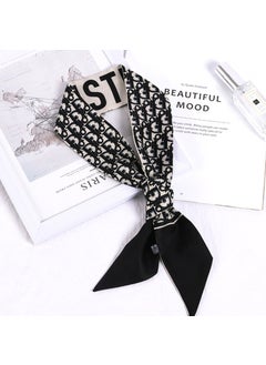 اشتري Womens Chiffon Scarf Thin Fashion Korean Styled Black d Black في السعودية