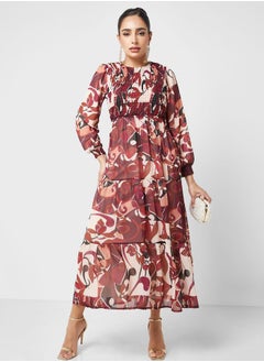 Buy Printed Tiered Dress in UAE