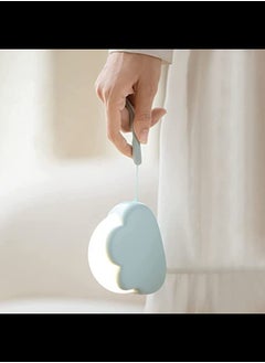 اشتري Portable LED Night Light, Cute Cloud Mini Desk Lamp, Rechargeable Kids Night Light for Camping (Blue) في الامارات