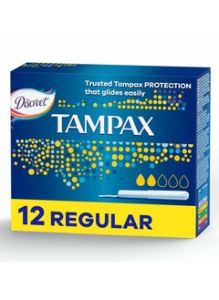 Buy Cardboard Applicator Regular Absorbency 12 Tampons in Saudi Arabia