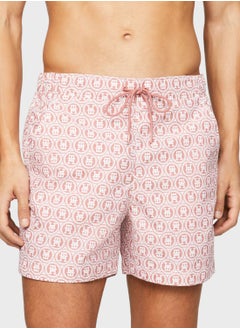 Buy Monogram Drawstring Swim Shorts in UAE