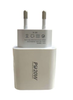 اشتري Tranyoo PD 20W Type-c to Type-C Fast Charger White في الامارات