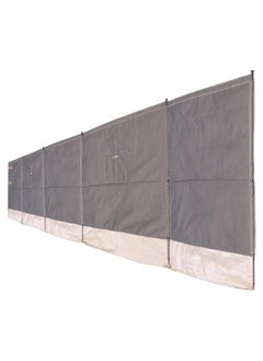 Buy Foldable windbreak for trips, Camping Curtain, Coffee Brown, 800x125Cm in Saudi Arabia