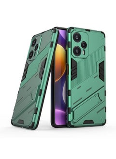 Buy Redmi Note 12 Turbo / Xiaomi Poco F5 Case Cover With Duty Protection Shockproof Defender Kickstand Armor Back Cover With Anti-Fingerprint Anti-Scratch Mobile Cell Phone Protection Protector in UAE