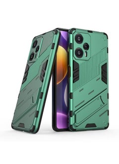 Buy Redmi Note 12 Turbo / Xiaomi Poco F5 Case Cover With Duty Protection Shockproof Defender Kickstand Armor Back Cover With Anti-Fingerprint Anti-Scratch Mobile Cell Phone Protection Protector in UAE