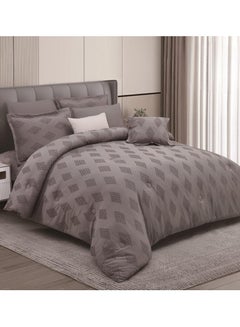 Buy Jacquard comforter set from Horse with a durable and soft fabric 8 pieces king size in Saudi Arabia
