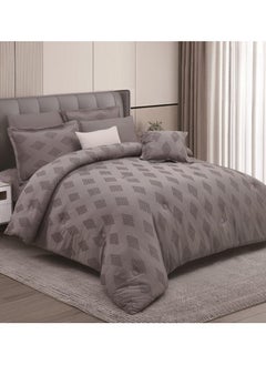 Buy Jacquard comforter set from Horse with a durable and soft fabric 8 pieces king size in Saudi Arabia