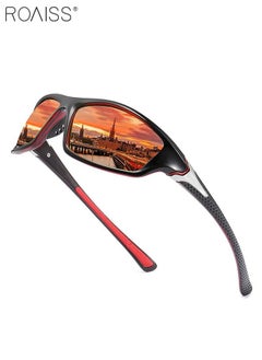 Buy Sports Polarized Sunglasses for Men Cycling Driving Fishing 100% UV Protection in UAE