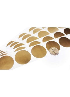 اشتري 1.5 Inch Gold Round Scratch Off Stickers 500 Roll Easy Scratch And Diy For Small Business Promo Code Ticket Games Crafts Invitations Pregnancy Announcements Gender Reveal Bridal Shower في الامارات