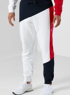 Buy Terry Colour Block Cuffed Sweatpants in UAE