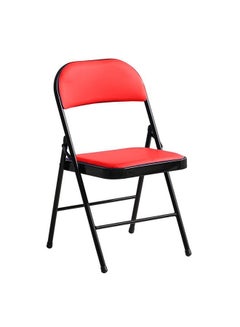 Buy Folding chair for trips and camping red in Saudi Arabia