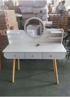 Buy Modern Simple Dresser Vanity Table With Drawer 100*40*121cm in UAE