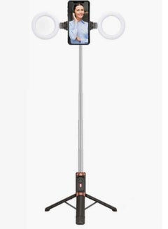 Buy Selfie Stick Tripod, Extendable Bt Selfie Stick With  Snapshot, Detachable Wireless Remote Control in UAE