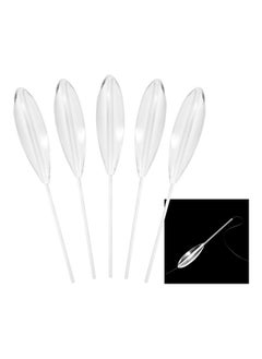 Buy 5pcs Clear Plastic Casting Bombarda Sinking Fly Fishing Spinning Floats 20g 24 x 2 12cm in UAE