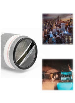 اشتري Camera Filter Accessories, 77mm Split Diopter Prism Camera Filter Double Glass Split Diopter Lens Filter Blur Zoom Center Filter for SLR Cameras Special Effect Filter في الامارات