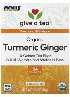 Buy Organic Turmeric Ginger Caffeine Free  24 Tea Bags 1.7 oz (48 g) in UAE